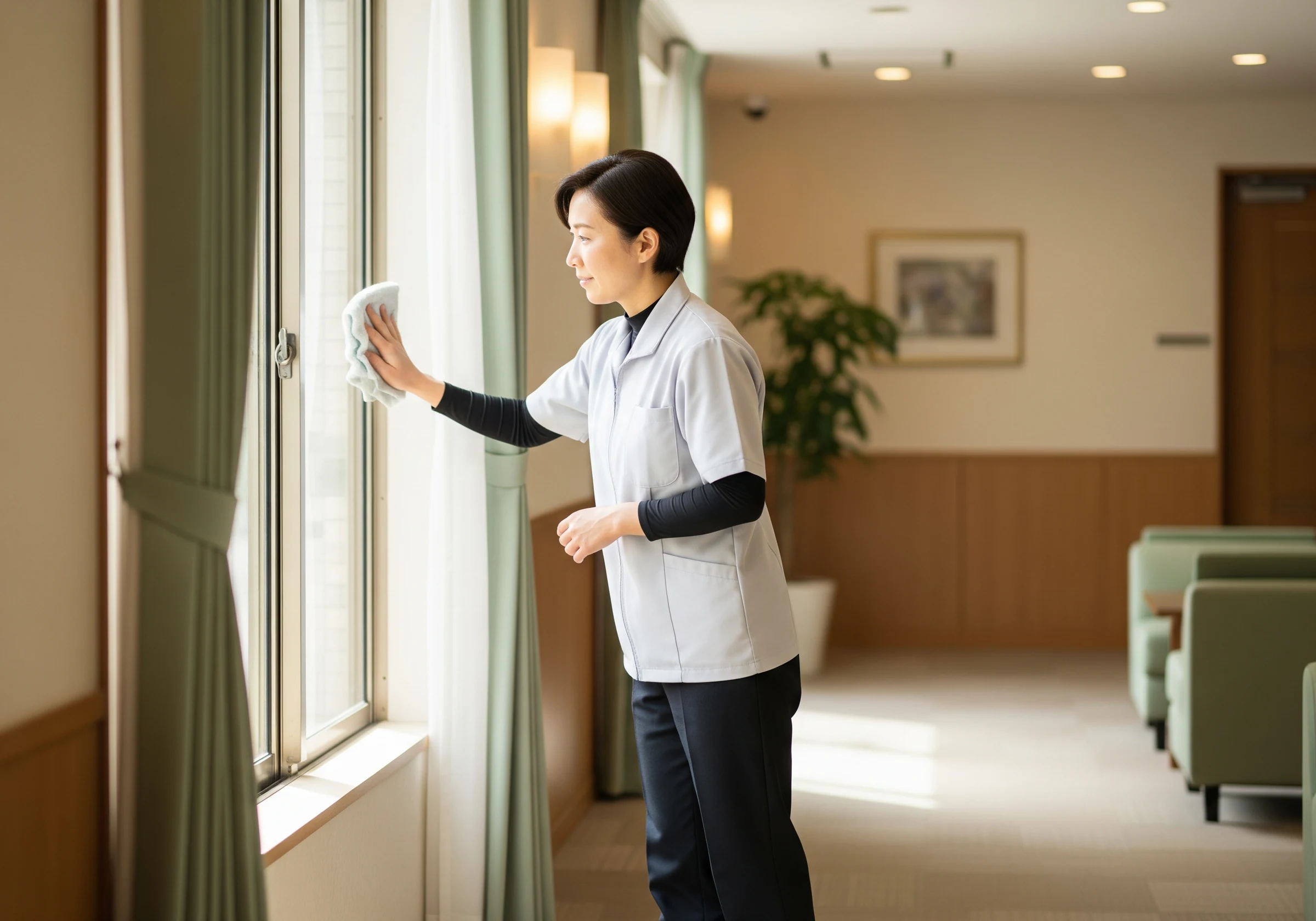 住まいの清掃メンテナンスの様子